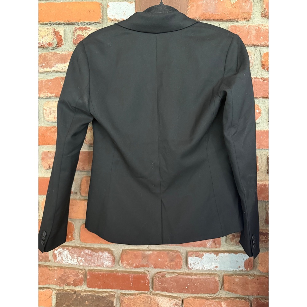 Banana Republic Womens Black Single Button Tailored Blazer Jacket Petite 4P - Picture 5 of 6